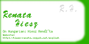 renata hiesz business card
